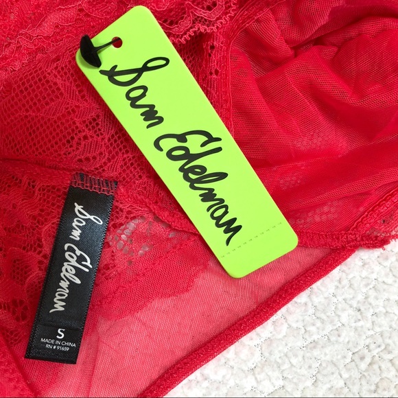 Sam Edelman Geranium Lace Halter Bodysuit Size Sm - Picture 10 of 11